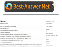 Tablet Screenshot of best-answer.net